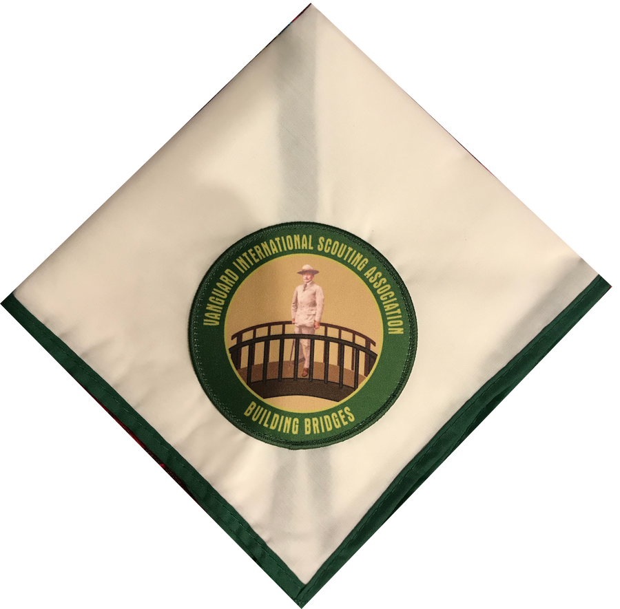 Building Bridges Neckerchief - Green Trim – Saints In Scouting Store